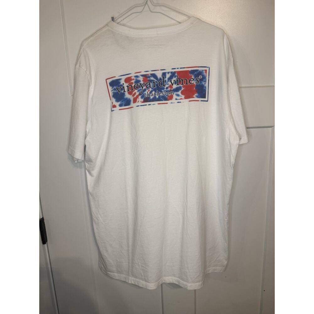 Vineyard Vines Men's L White Short Sleeve Charleston 100% Cotton July 4th